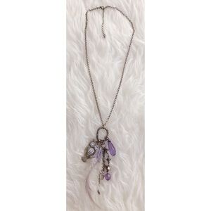 Feather owl necklace